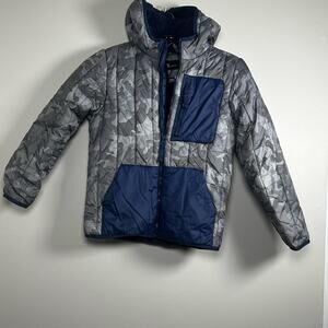 DSG Camo Puffer Parka Medium Boys Gray/Navy